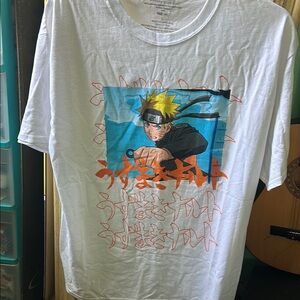 White Naruto Graphic Tee